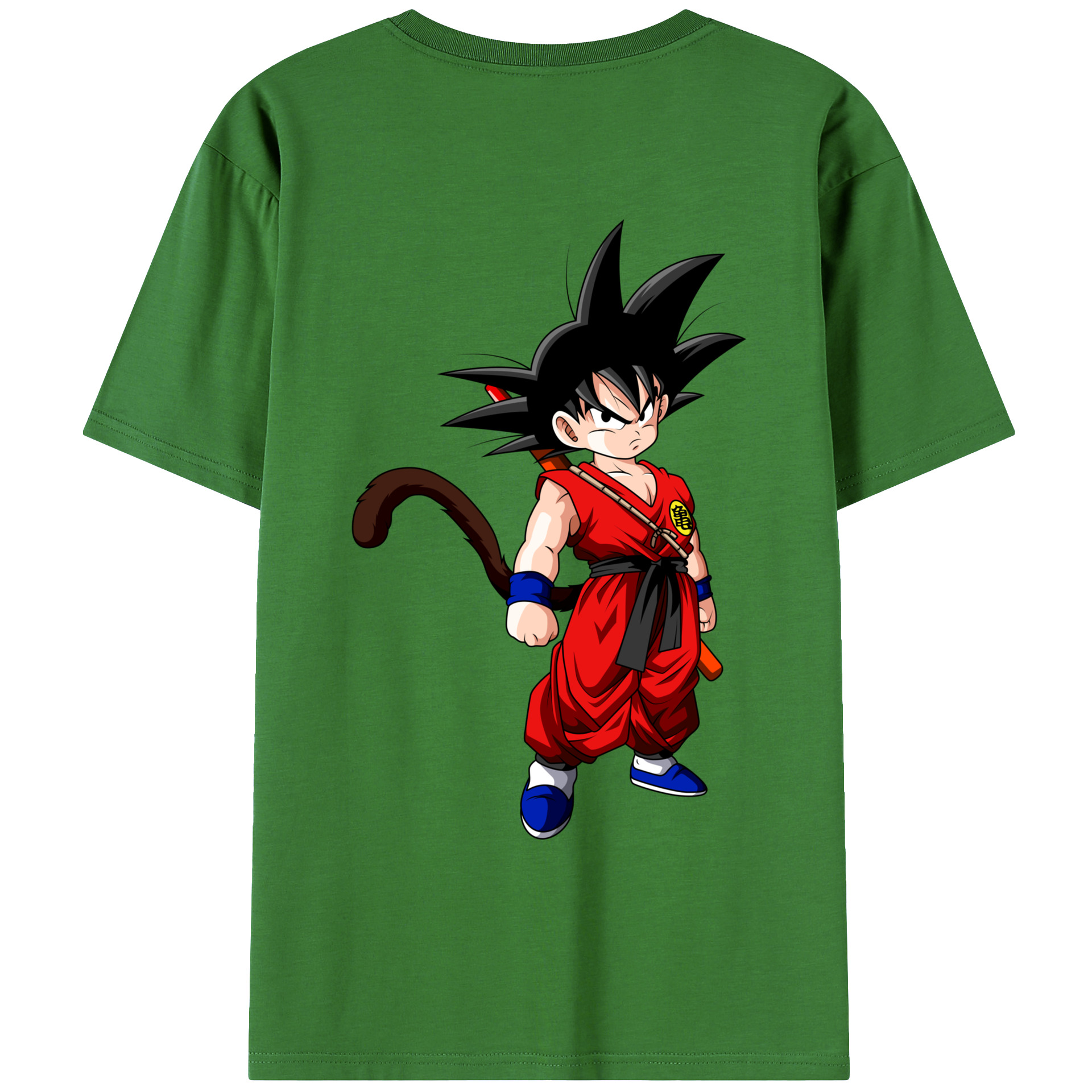 （画像用） ドラゴンボール 孫悟空（そん ごくう）Son Goku カカロット DRAGON BALL Kakarotto レディース半袖Tシャツ(バックプリント)